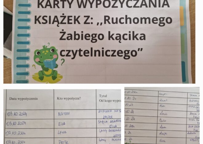 Realizacja autorskiego programu:                        „Żabki Oczytane .                                                       Uważnie czytam i uważnie słucham.”