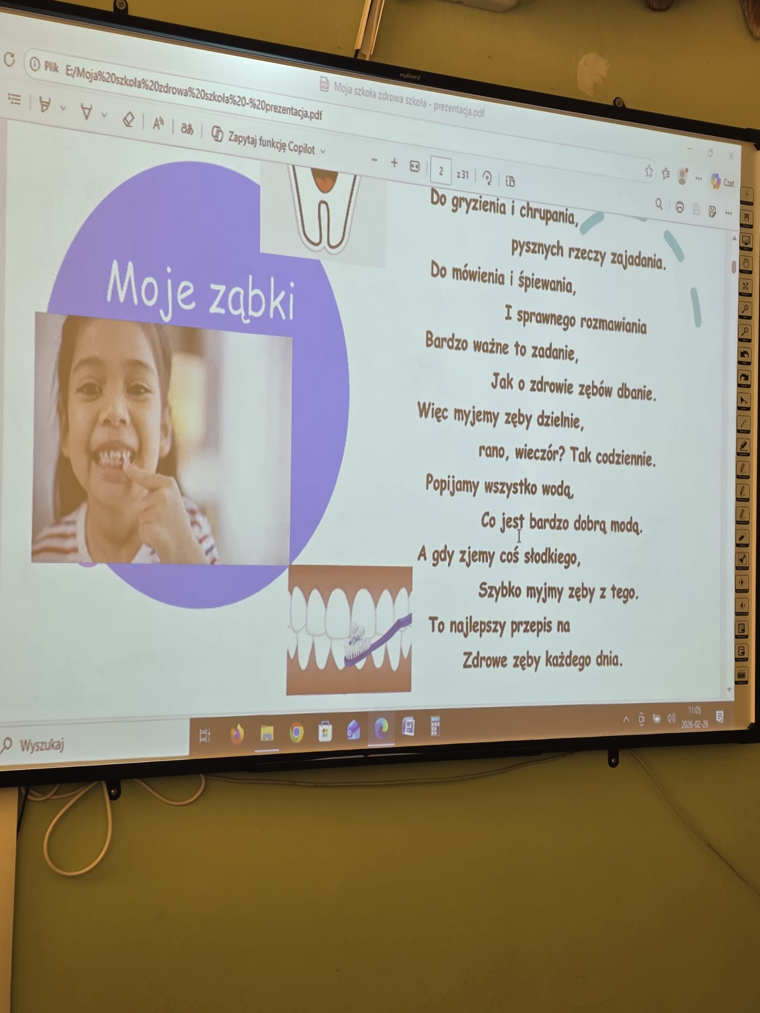 Higiena naszą tarczą ochronną”( kl.I-III), -,,Moja szkoła-zdrowa szkoła ” ( kl.IV)