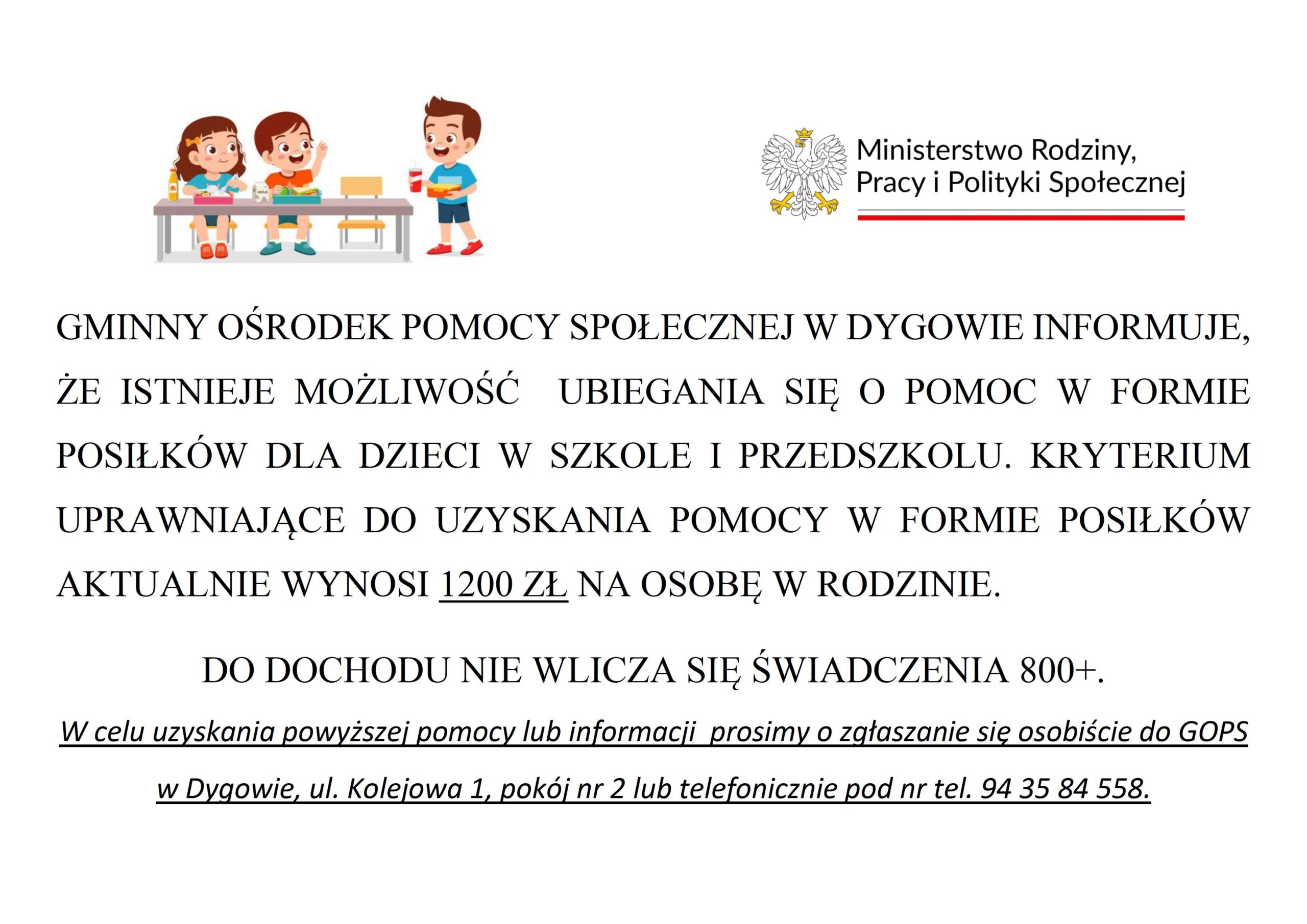 Posiłki w szkołach