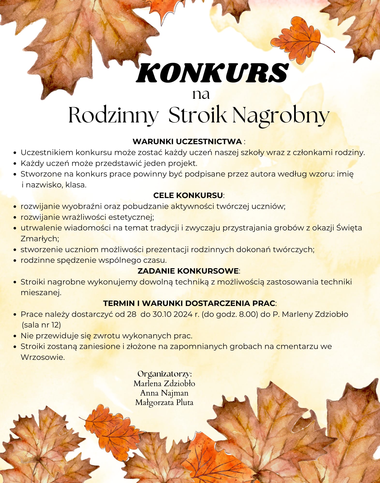 Konkurs na Rodzinny Stroik Nagrobny